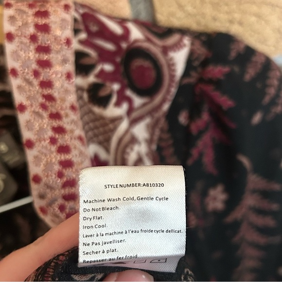 Anthropologie One September Breezeway Jumpsuit Embroidered Wide Leg Long Sleeve - Picture 9 of 11